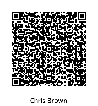 contact information in QR code