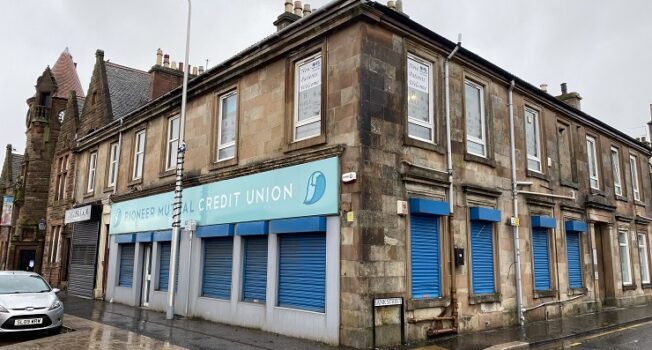 Pioneer Credit Union property in Barrhead for sale