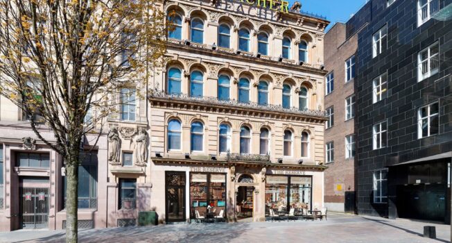 Shepherd leases upper floors of Glasgow’s iconic Teacher building to Sonder and markets prime city centre leisure opportunity on ground floors