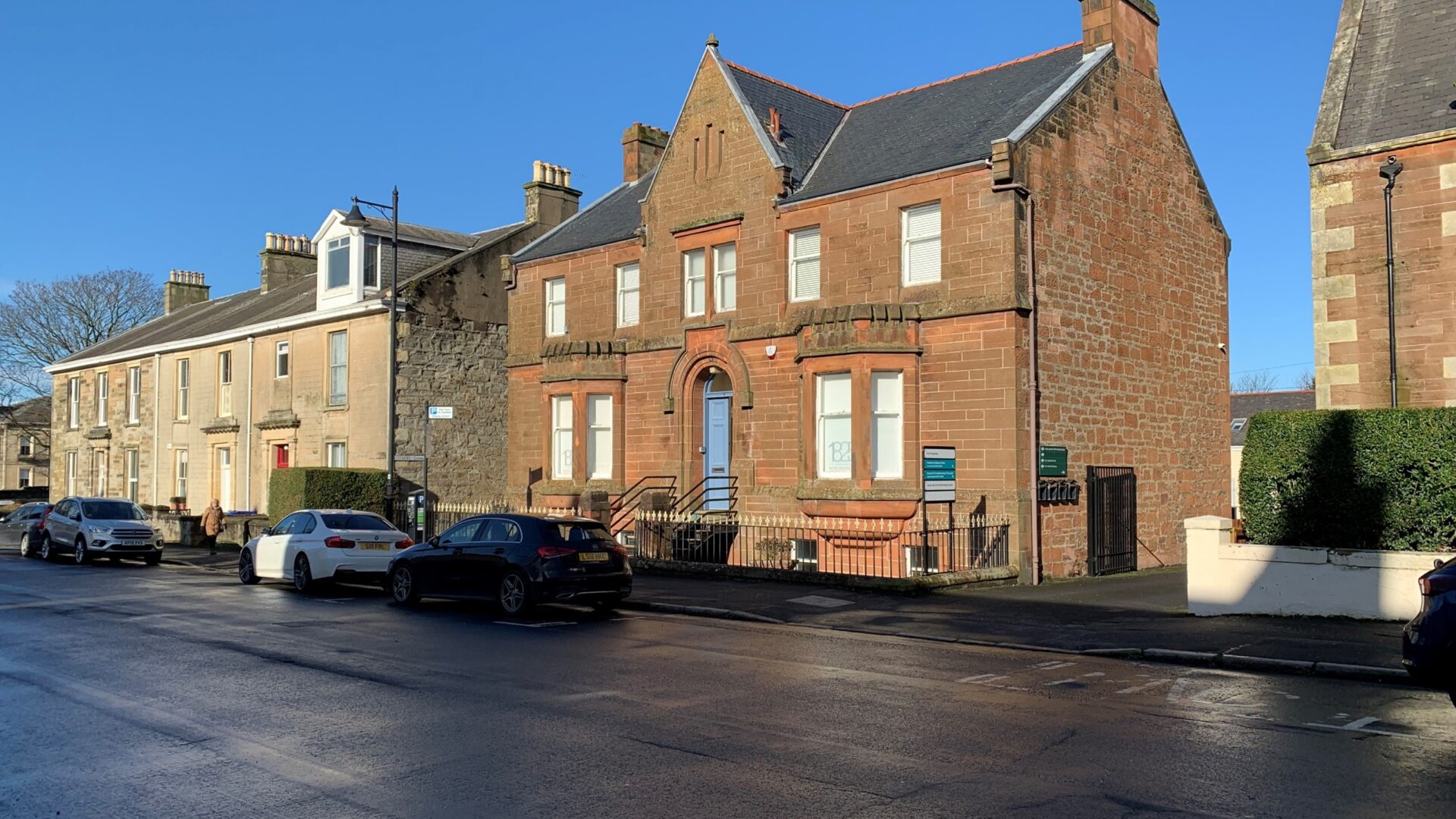 Shepherd markets townhouse with four mews offices and car park with development potential in Ayr town centre for sale