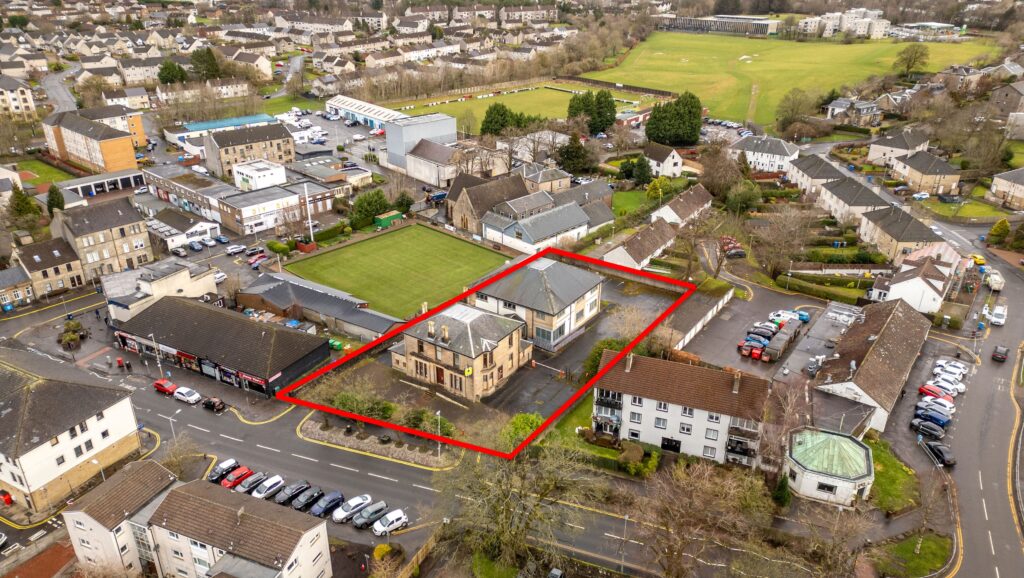 Shepherd Chartered Surveyors is bringing to market a prominent traditional former bank with modern office extension in East Kilbride’s village as a development opportunity for sale.
