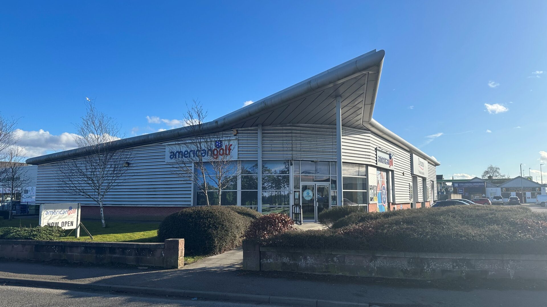 Shepherd markets former American Golf showroom in prime corner site location in Inverness for lease