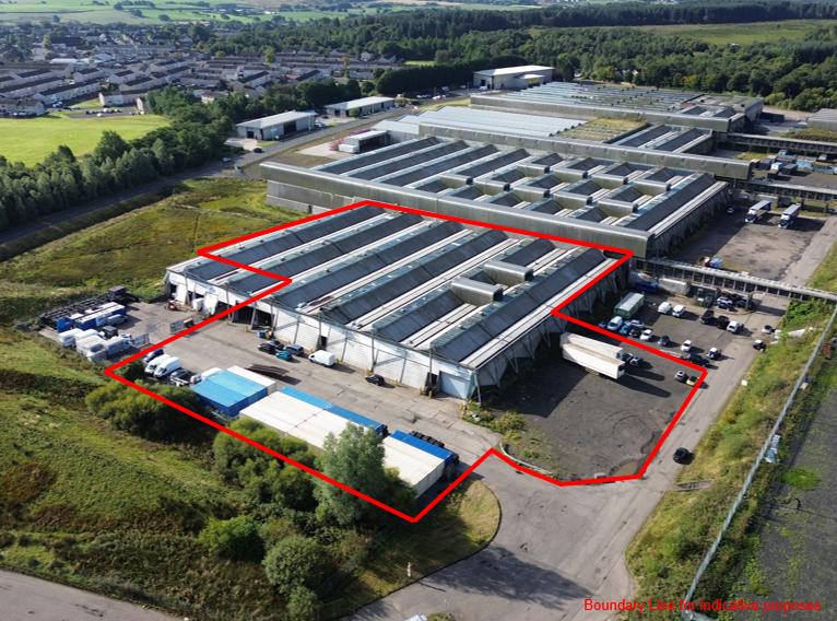 Shepherd Chartered Surveyors is bringing to market a substantial storage and distribution warehouse and secure industrial yard space in Shotts for lease.
