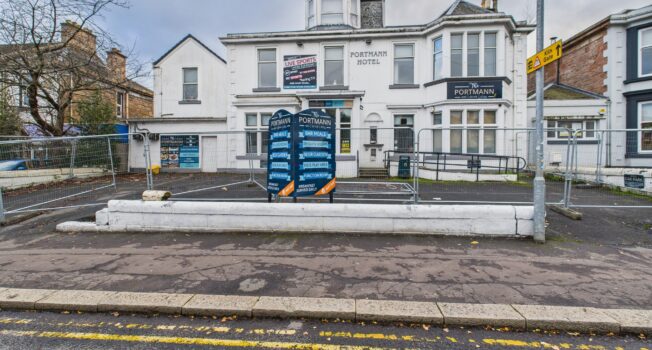 Portmann Hotel in Kilmarnock for sale or lease