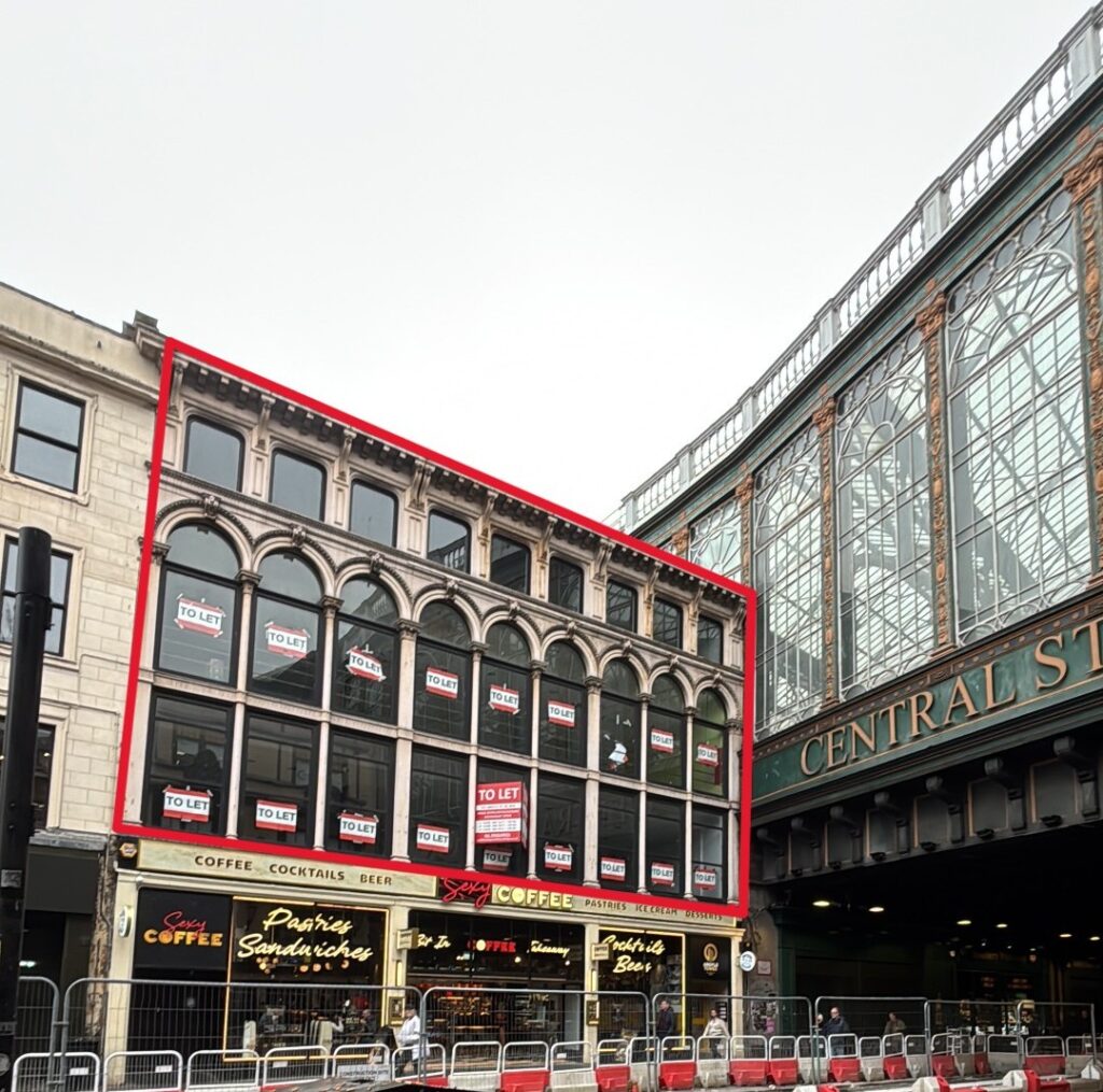 The owner of Blue Lagoon has instructed Shepherd Chartered Surveyors to bring to market prime retail, office and hospitality space for lease at the former Tower Records building near Glasgow’s Central Station, adjacent to McDonalds.