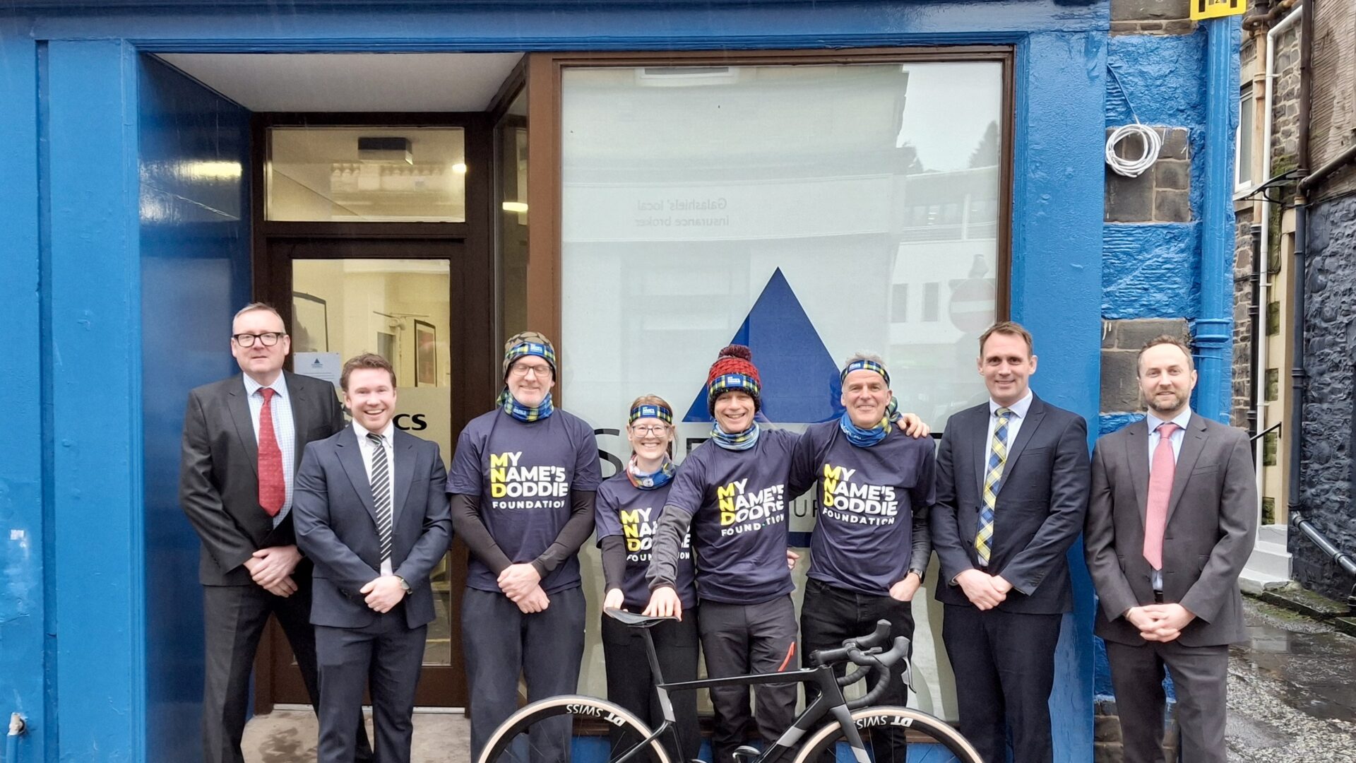 Shepherd’s Galashiels office sponsors Borders cycling team in Doddie’s Triple Crown 2026 charity cycling challenge