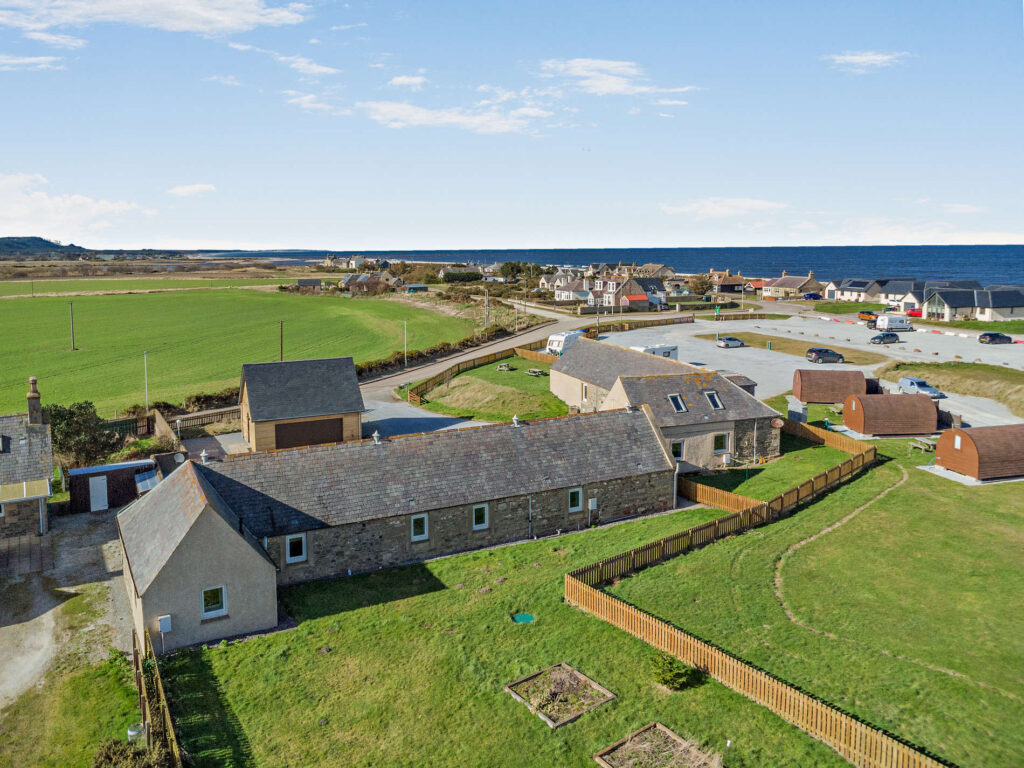 Joint agents Shepherd Chartered Surveyors and Strutt & Parker have brought to market a collection of traditional holiday homes occupying a prime coastal position on the Moray Firth, just moments from Spey Bay Beach and directly adjoining an established 18-hole links golf course.